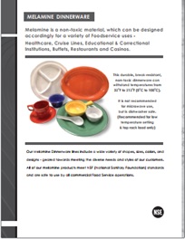 Solid Color Melamine Dinnerware