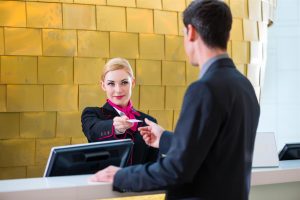 concierge giving guest key